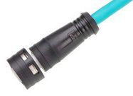 SENSOR CORD, 4P M12 RCPT-FREE END, 1M