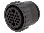 Connector: circular; plug; female; PIN: 22(2+20); w/o contacts TE Connectivity