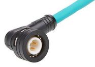 CORD, 4P M12 R/A PLUG-FREE END, 0.6M