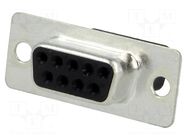 Connector: D-Sub; PIN: 9; plug; female; for cable; 5A; 250V; 20mΩ ADAM TECH