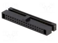 Connector: IDC; plug; female; PIN: 34; IDC; for ribbon cable; 1.27mm CONNFLY