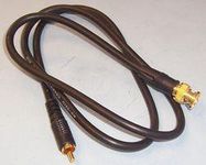 CABLE, BNC-PHONO PLUG, 3.28FT, BLK