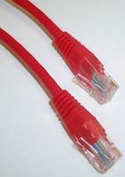 PATCH LEAD,  CAT 5E,  10M RED