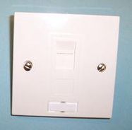 SINGLE WALLPLATE FTP RJ45 POWERCAT