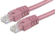 PATCH CORD, RJ45 PLUG, CAT6, 3M, PINK