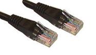 PATCH CORD, RJ45 PLUG, CAT6, 2M, BLACK