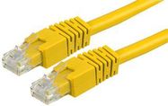 PATCH CORD, RJ45 PLUG, CAT6, 2M, YELLOW