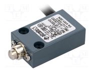 Limit switch; plunger; NO + NC; 10A; max.400VAC; lead 2m; 20mm PIZZATO ELETTRICA