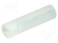 Spacer sleeve; LED; Øout: 4mm; ØLED: 3mm; L: 16mm; natural; UL94V-2 FIX&FASTEN