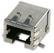 MOD CONN, R/A RJ45 JACK, 8P8C, SMT