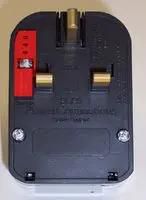 CONVERTOR PLUG, SCHUKO-UK, BLK, 10A