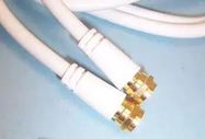 LEAD, COAX F PLUG-PLUG WHITE 2M