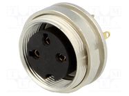 Connector: M16; socket; female; soldering; PIN: 3; 5A; 250V; IP40 LUMBERG