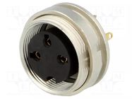 Connector: M16; socket; female; PIN: 3; 5A; 250V; soldering; IP40 LUMBERG