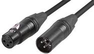 LEAD, XLR PLG-SKT BLACK, 3M