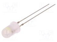 LED; 5mm; yellow/white; bicolour,blinking; 30°; 3÷4.5V; 20mA 