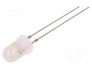 LED; yellow/white; 5mm; bicolour,blinking; 30°; 3÷4.5VDC; 20mA OPTOSUPPLY
