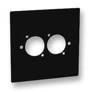 WALL PLATE, 2 X XLR , 1 GANG