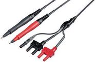 PIN TIP TEST LEAD, 1.5M, 60VDC, BLK/RED