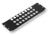 3U-24 HOLE 19" RACK PANEL