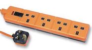 POWER OUTLET STRIP, 4 OUTLET, 2M, 240V