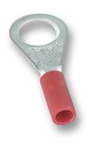 CRIMP TERMINAL, RING, 3MM, RED, PK100