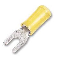 CRIMP TERMINAL, SPADE, 4MM, YELLOW