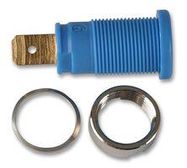 SOCKET, 4MM, SHROUDED, BLUE, PK5, PB