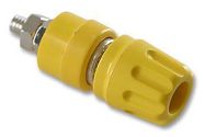 SOCKET, 4MM, YELLOW, PK5, MLS