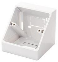 ANGLED BACK BOX, SINGLE GANG, WHITE