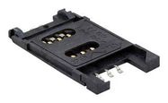 CONNECTOR, SIM, 6POS, HINGED