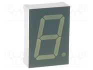 Display: LED; 7-segment; 25.4mm; 1"; No.char: 1; green; 52÷95mcd KINGBRIGHT ELECTRONIC