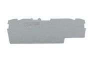 END AND INTERMEDIATE PLATE, RAIL, GREY