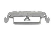 MOUNTING FOOT, 6.4MM WD, GRAY
