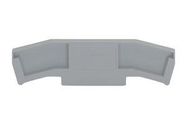 END AND INTERMEDIATE PLATE, RAIL, GREY