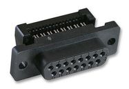 SOCKET, IDC, D, PLASTIC, 15WAY