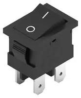 ROCKER SW, DPST-NO, 16A, 250VAC, PANEL
