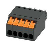 TERMINAL BLOCK, PLUGGABLE, 5POS, 16AWG