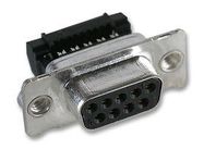 SOCKET, D, IDC, J/SCREW, 9WAY