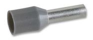 FERRULE, 14AWG, 24MM, NYLON, GREY, PK100