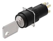 KEYLOCK SW, SPST-NO/NC, 5A, 250V, 2POS