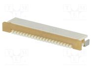 Connector: FFC/FPC; horizontal; PIN: 20; bottom contacts,ZIF; SMT MOLEX