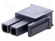 Connector: wire-wire/PCB; plug; female; Mega-Fit; 5.7mm; PIN: 2 MOLEX