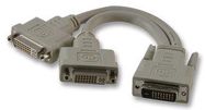 LEAD DVI PLUG TO 2 SOCKETS 115MM