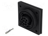 Connector: circular; socket; female; PIN: 9; 5A; 150V; IP68; UL94V-0 BULGIN