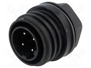 Connector: circular; socket; male; PIN: 4; Buccaneer 900; IP68; 32A BULGIN