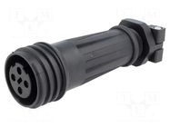 Connector: circular; plug; female; PIN: 4; 32A; 600V; Buccaneer 900 BULGIN