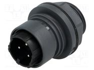 Connector: circular; socket; male; PIN: 3; Buccaneer 6000; UL94V-0 BULGIN