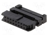 Connector: IDC; plug; female; PIN: 16; with cable clamp; IDC; 1mm Amphenol Communications Solutions