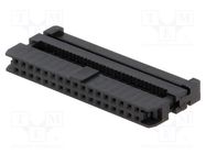 Connector: IDC; plug; female; PIN: 34; with cable clamp; IDC; 1mm AMPHENOL COMMUNICATIONS SOLUTIONS